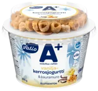 Valio A+™ vanilj varvad yoghurt och havreflingor 200 g laktosfri glutenfri