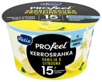 Valio PROfeel® kerrosrahka 175 g vanilja & sitruuna laktoositon