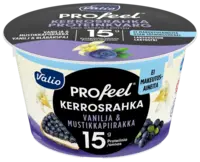 Valio PROfeel® kerrosrahka 175 g vanilja & mustikkapiirakka laktoositon