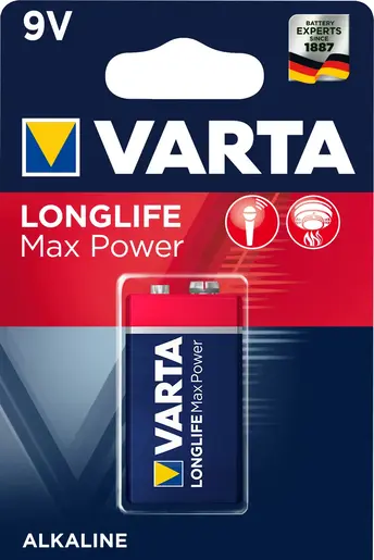 VARTA LONGLIFE MAX POWER 9V BLI 1