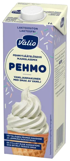 Pehmo mjukglass mix 1 l vanilj UHT lfri