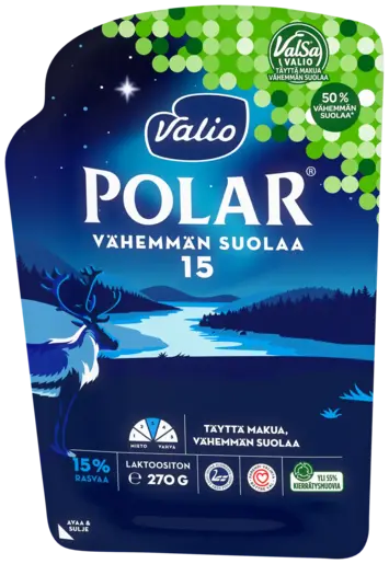 POLAR 15% VÄH.SUOLAA 270G VIIP